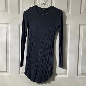 Dark Gray Long Sleeve Dress